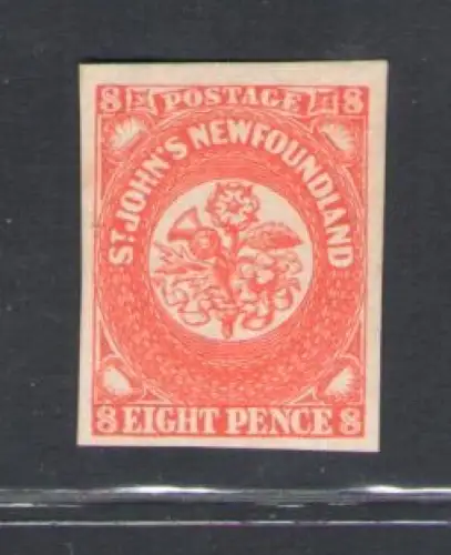 1857-64 Neufundland - Stanley Gibbons Nr. 8 - 8d. scarlet-vermilion - MH*