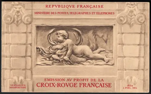 1952 FRANKREICH, Libretto Croce Rossa # 938, postfrisch **