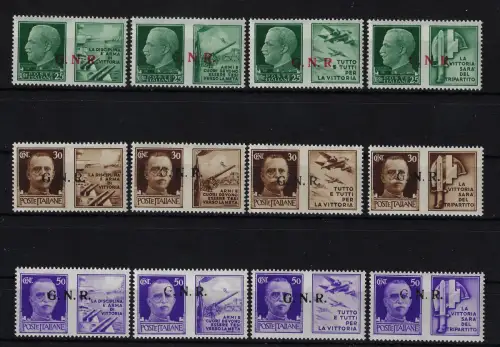 1944 Italienische Sozialrepublik, Kriegspropaganda Nr. 13/24, postfrisch **