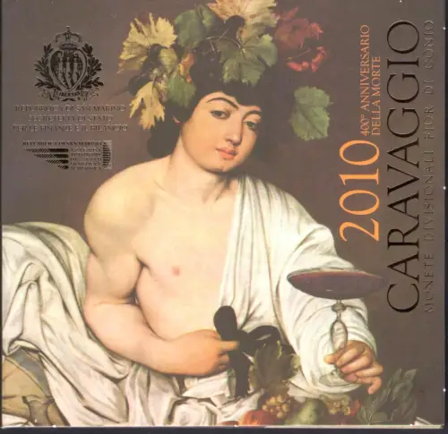 2010 Republik San Marino - Divisionsmünzen - Komplette Serie FDC