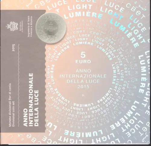 2015 Republik San Marino - Divisionsmünzen - komplette Serie FDC