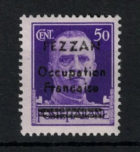 1943 Fezzan, 50 Cent violett, Französische Besetzung #1 - MNH **