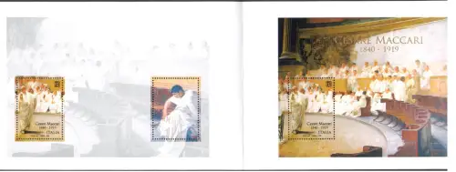 2019 Italien - Blatt Cesare Maccari ZENTRAL GEFALTET POSTFRISCH ** Nr. 114A