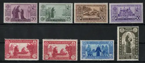 1931 Italien, San' Antonio, komplette Serie #292/99, postfrisch**
