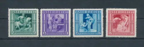 1936 ÖSTERREICH # 485/488, Winterrettung, postfrisch**
