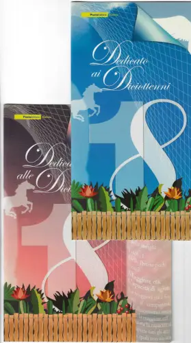 2006 Italien, Dedicato ai Diciottenni 2 Folder # 119/120, MNH **