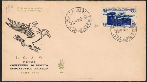 1952 REPUBLIK, ICAO # 697 VENETIEN NICHT GEREIST