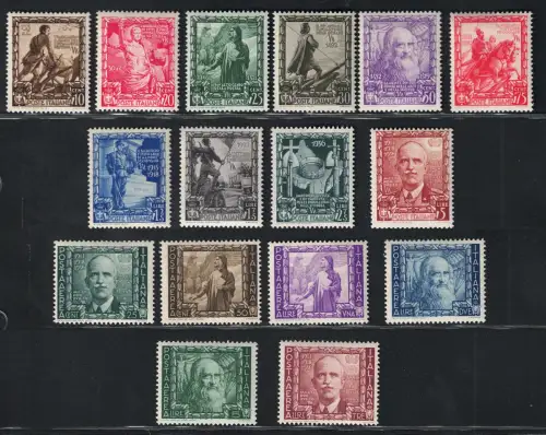 1938 Italien # 439/48 + Luftpost # 111/16 - Kaiserreichsproklamation - postfrisch **