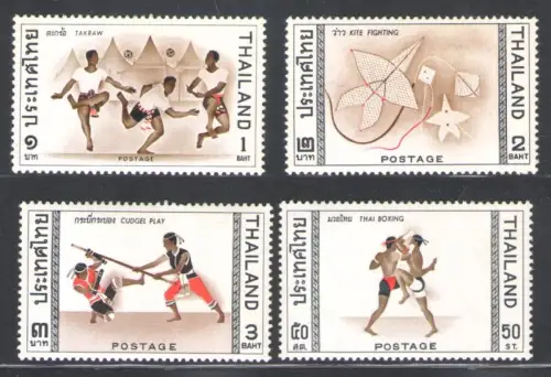 1966 Thailand - Erste Asienspiele, Stanley Gibbons Nr. 553-556 - postfrisch **