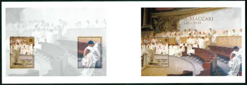 2019 Italien Republik - Maccari Blatt ungefaltet, unnummeriert - RAR