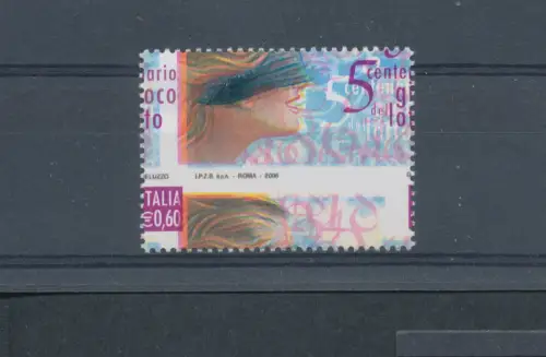2006 Italien, Euro 0,60 Lotspiel verschobene Zahnung, Nr. 2581Ea, postfrisch **
