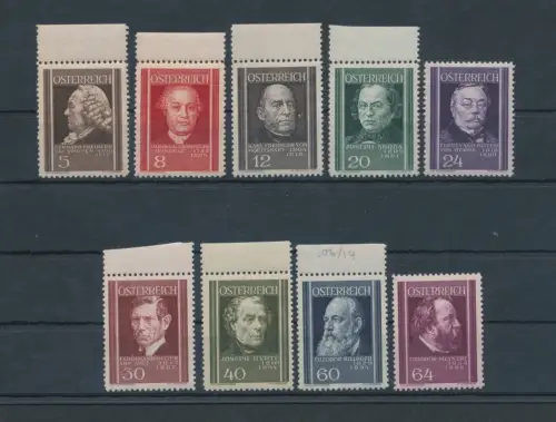 1937 ÖSTERREICH, Nr. 506/514 - Österreichische Ärzte - postfrisch **