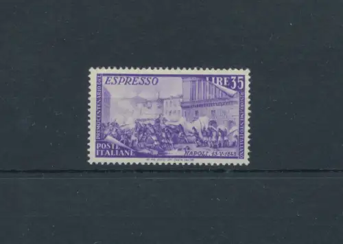 1948 Italien - Republik, Hundertjahrfeier des Risorgimento, Espresso Nr. 32, sehr gut zentriert - postfrisch **
