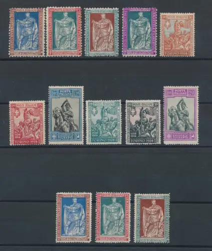 1928 Italien, # 226/238, Emanuele Filiberto, die komplette Serie - postfrisch **