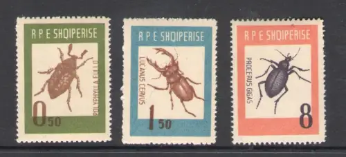 1963 ALBANIEN - Verschiedene Insekten Nr. 616-19 - postfrisch **