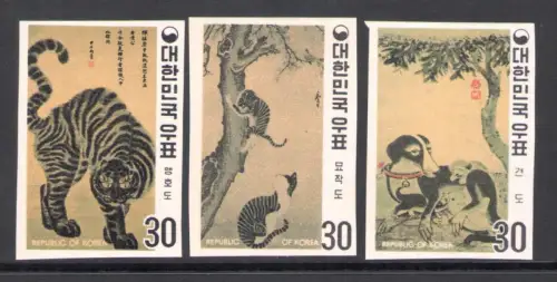 1970 Südkorea - Yi Dynastie - Yvert Nr. 611/13 - Neu ohne Gummi