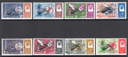 1966 KATAR - SG. 99/MS100 - Space Überdruckt - postfrisch **