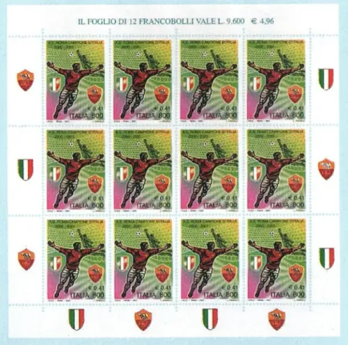 2001 Italien Republik, Kleinbogen Rom Meister, Sächsischer Katalog # 6, postfrisch **