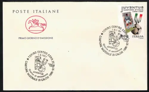 1997 Italien, Juventus Italienmeister 1996-97, Unified # 2323, gebraucht