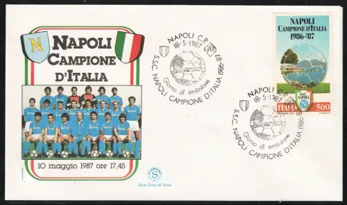 1987 Italien, Neapel Italienmeister 1986 Euro87, Unified # 1819, gebraucht
