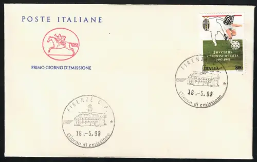 1998 Italien, Juventus Italienischer Meister 1997-98, Unified # 2382, gebraucht