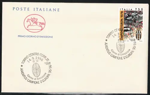 1996 Italien, Juventus Italienmeister 1995-96, Unified # 2276, gebraucht