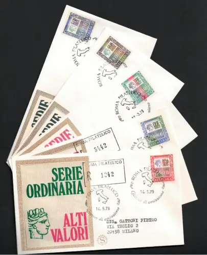 1978-79 Italien, Hohe Werte Syrakus, Unified # 1438euro42, gebraucht