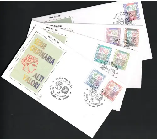 2002 Italien, Hohe Werte Syrakus, Unified # 2620euro25+2644, gebraucht