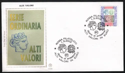 2002 Italien, hoher Wert Syrakus 6,20 €, Unified # 2644, gebraucht