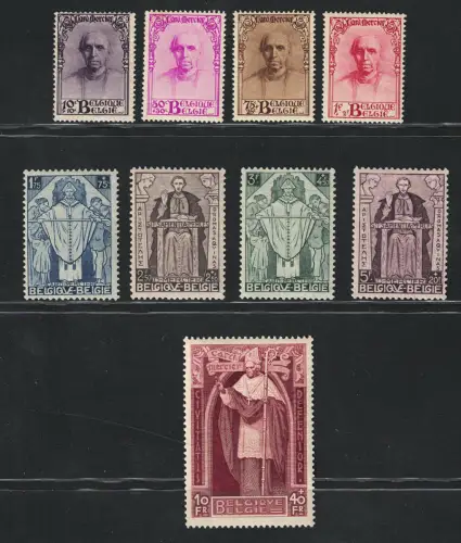 1932 Belgien # 342euro350 Cardinal Mercier, 9 Werte, postfrisch** - Sorani