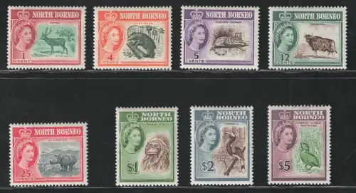 1961 North Borneo, Stanley Gibbons 391euro406, unvollständige Serie, postfrisch **