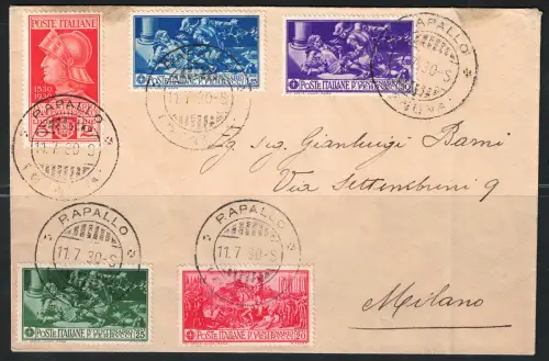 1930 Italien, Francesco Ferrucci Nr. 276euro80 Normalpost auf Umschlag