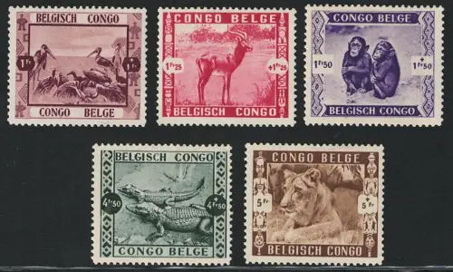 1939 Belgischer Kongo, Yvert # 209euro13, Zoologischer Garten, MLH*
