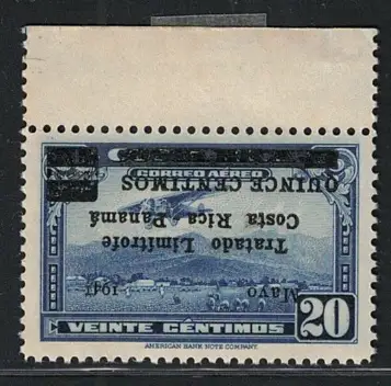 1941 Costa Rica, Luftpost, umgekehrter Aufdruck, Yvert # 48, postfrisch **