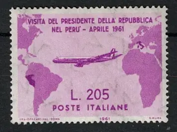 1961 Italien, Republik, 205 Lire Rosa, nicht ausgegeben, Gronchi Rosa, postfrisch **