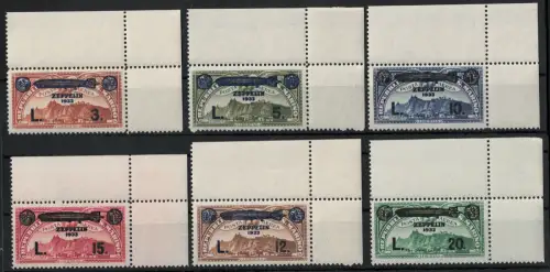 1933 SAN MARINO, Luftpost # A11/A16, Zeppelin Kreuzfahrt, postfrisch **