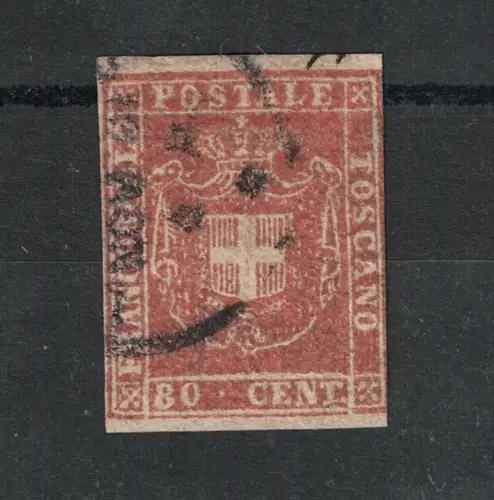 1860 Toskana, Provisorische Regierung # 22, 80 Cent. metzger gebraucht