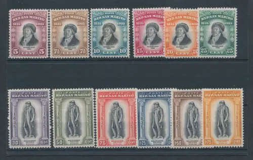 1935 SAN MARINO # 193/204, Delphium, 12 Werte postfrisch **