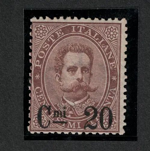 1890-91 Italien, Umberto Überdruckt, 20c. auf 30 c. braun # 57, postfrisch **