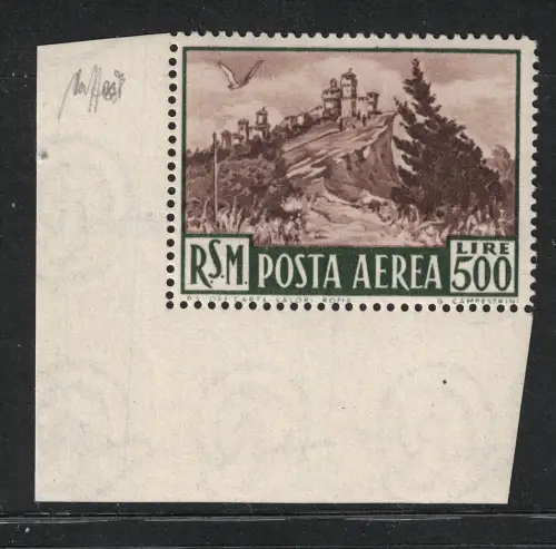 1951 San Marino, Ansicht Luftpost # 97, postfrisch **