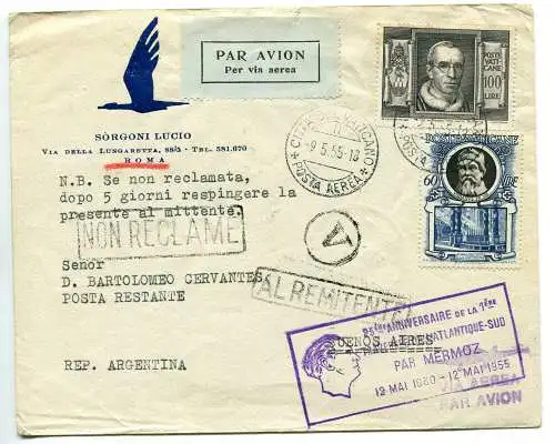 Erstflug von Air France Paris/Südamerika vom 12.5.55