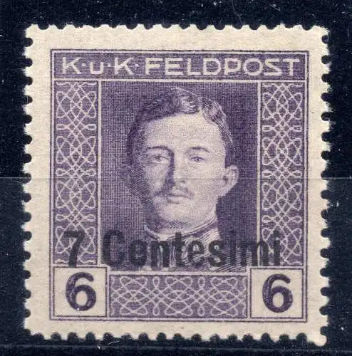 Friaul/Venetien Occ. Österreich - Cent. 7 von 6 K.U.K. Feldpost Mischverzahnung