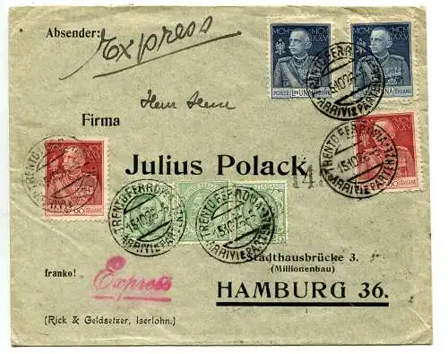 Jubiläum Cent. 60 zwei Exemplare auf Umschlag