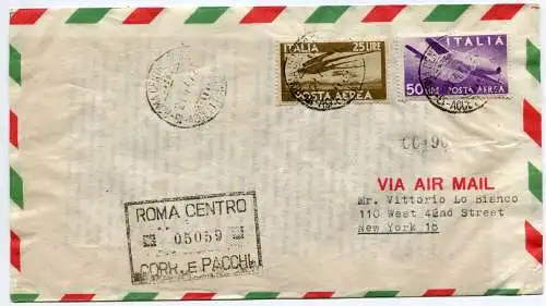 Vorläufer FDC - P.A. Democratica Lire 25 und 50 Vittorio Lo Bianco