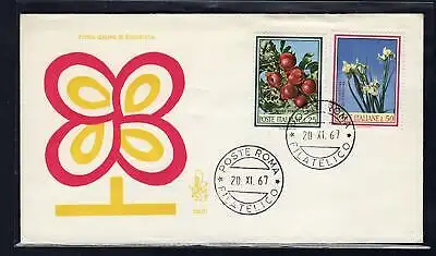 Italien FDC Venedig 1967 Ungereiste Flora