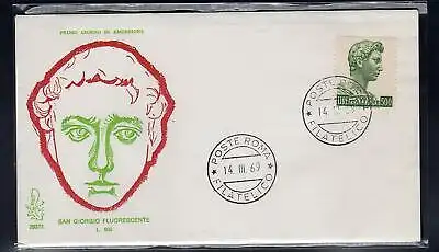 Italien FDC Venedig 1969 San Giorgio 500 ungereist