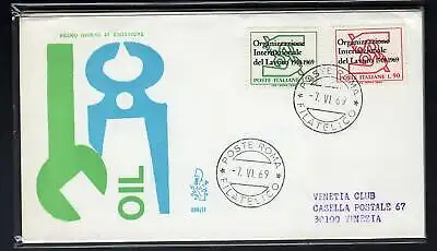 Italia FDC Venetia 1969 O.I.L. gereist durch Italien