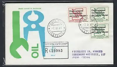 Italia FDC Venetia 1969 O.I.L. gereist Racc. für Italien 888