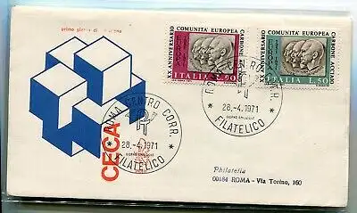 Italia FDC Venetia 1971 C.E.C.A. gereist durch Italien