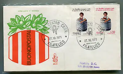 Italien FDC Venedig 1971 Reisepostspar für Italien